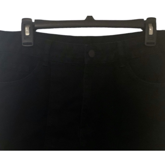 Skirt Black Denim Mid Rise Mini Skirt Shein NEW WITHOUT TAGS Size L - Picture 9 of 13